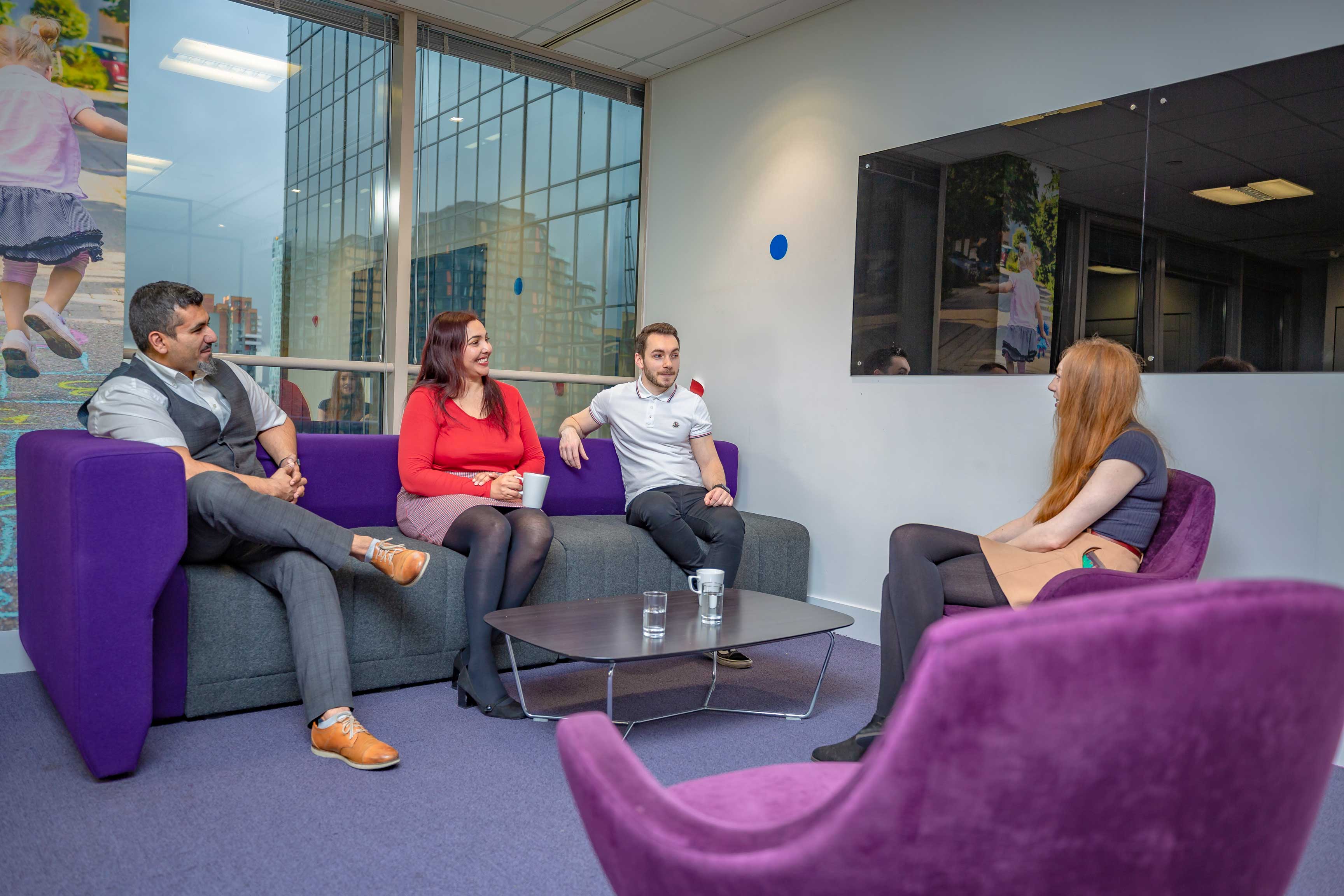 staff sofa break out